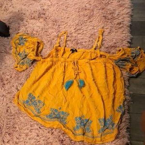 Spaghetti strap off the shoulder